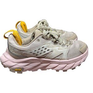 Hoka One One W Anacapa Breeze Low Womens Shoes Size 7B US Vibram Sole Beige/Pink